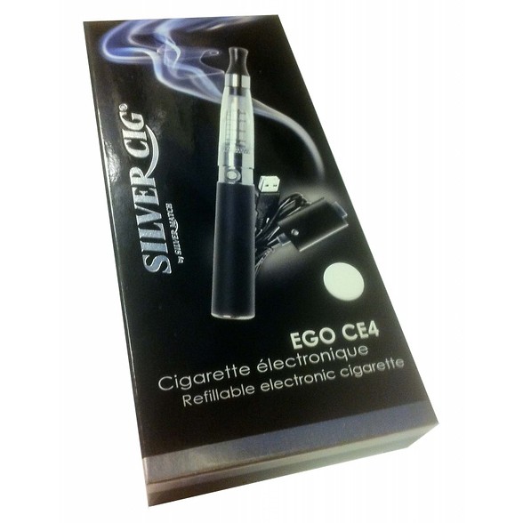 Silver Match Silver Cig Electronic Cigarette Starter Kit White